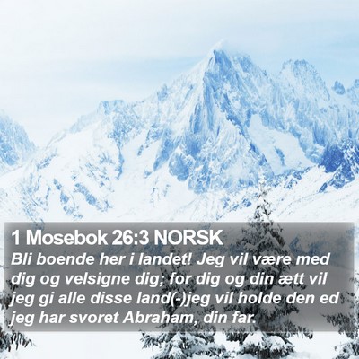 1 Mosebok 26:3 NORSK Bible Verse Image