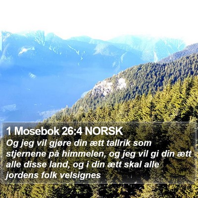 1 Mosebok 26:4 NORSK Bible Verse Image