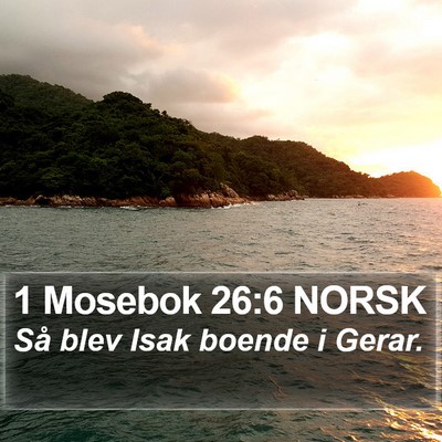1 Mosebok 26:6 NORSK Bible Verse Image