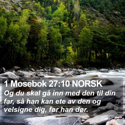1 Mosebok 27:10 NORSK Bible Verse Image