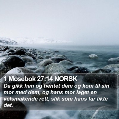 1 Mosebok 27:14 NORSK Bible Verse Image