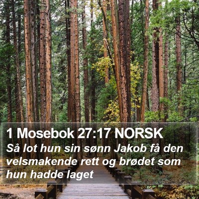 1 Mosebok 27:17 NORSK Bible Verse Image