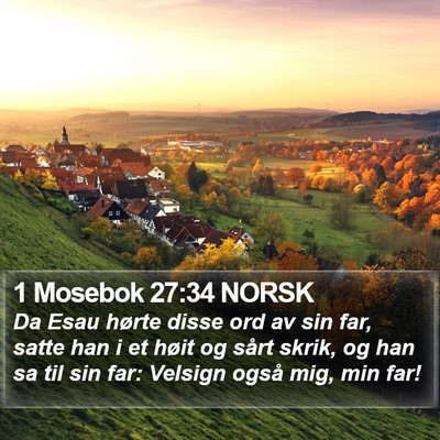 1 Mosebok 27:34 NORSK Bible Verse Image