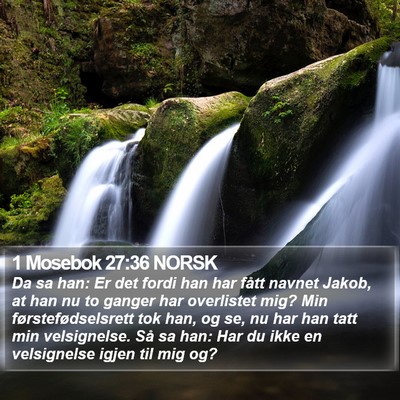 1 Mosebok 27:36 NORSK Bible Verse Image
