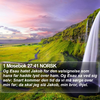 1 Mosebok 27:41 NORSK Bible Verse Image