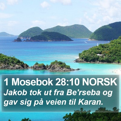 1 Mosebok 28:10 NORSK Bible Verse Image