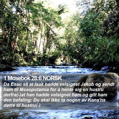 1 Mosebok 28:6 NORSK Bible Verse Image