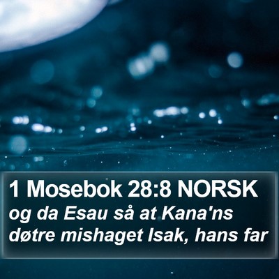 1 Mosebok 28:8 NORSK Bible Verse Image
