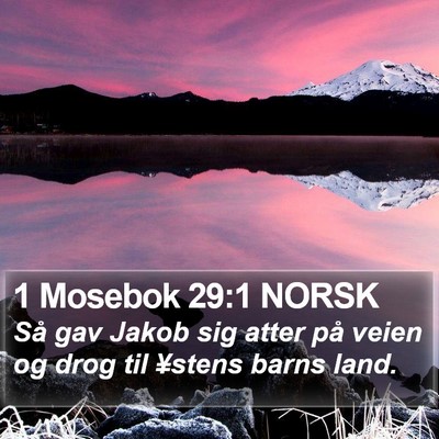 1 Mosebok 29:1 NORSK Bible Verse Image
