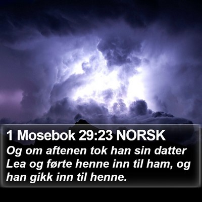 1 Mosebok 29:23 NORSK Bible Verse Image