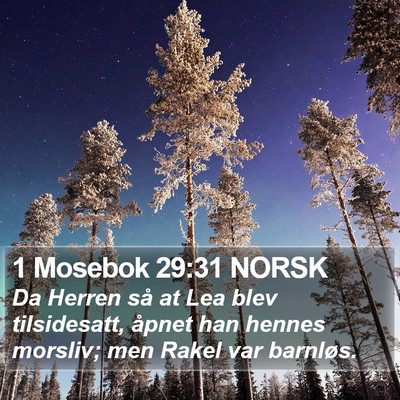 1 Mosebok 29:31 NORSK Bible Verse Image