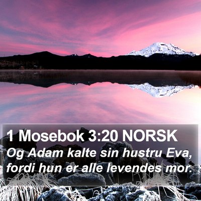 1 Mosebok 3:20 NORSK Bible Verse Image