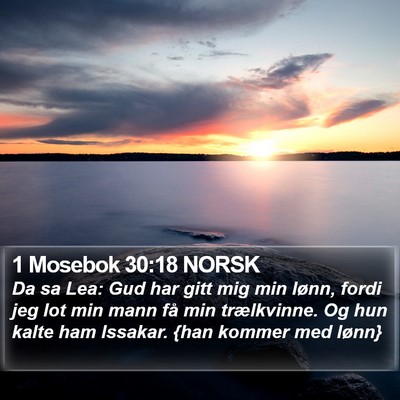 1 Mosebok 30:18 NORSK Bible Verse Image
