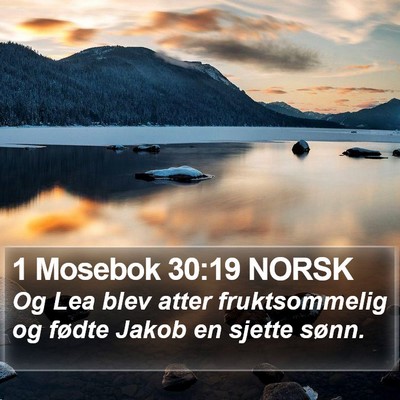 1 Mosebok 30:19 NORSK Bible Verse Image