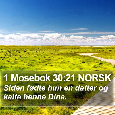 1 Mosebok 30:21 NORSK Bible Verse Image