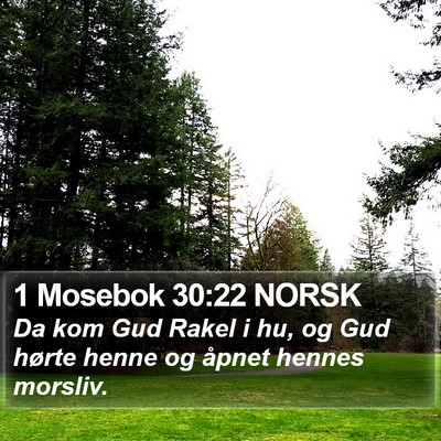 1 Mosebok 30:22 NORSK Bible Verse Image