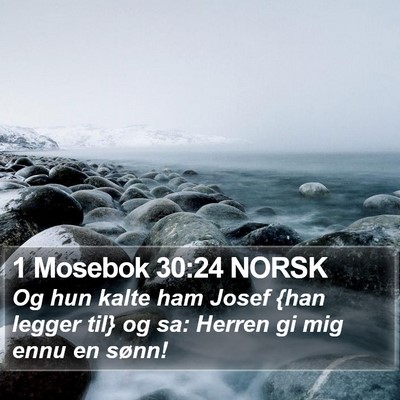 1 Mosebok 30:24 NORSK Bible Verse Image