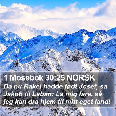 1 Mosebok 30:25 NORSK Bible Verse Image