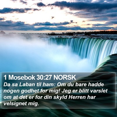1 Mosebok 30:27 NORSK Bible Verse Image