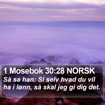 1 Mosebok 30:28 NORSK Bible Verse Image