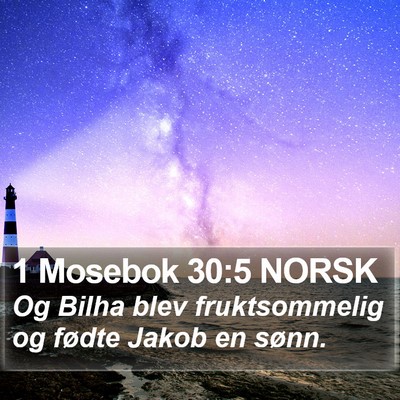 1 Mosebok 30:5 NORSK Bible Verse Image