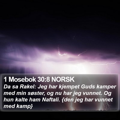 1 Mosebok 30:8 NORSK Bible Verse Image
