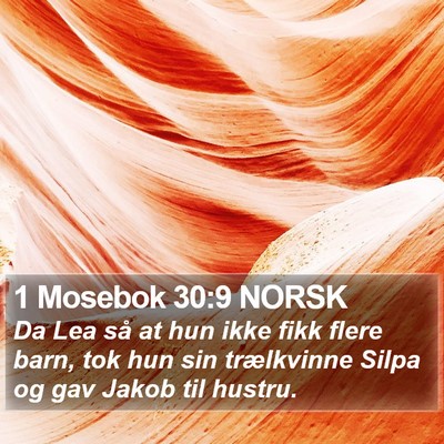 1 Mosebok 30:9 NORSK Bible Verse Image