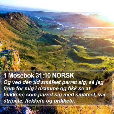 1 Mosebok 31:10 NORSK Bible Verse Image