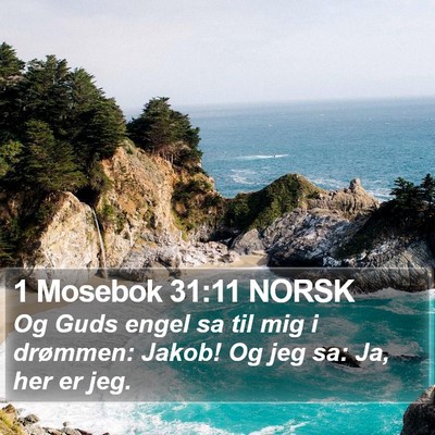 1 Mosebok 31:11 NORSK Bible Verse Image