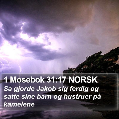 1 Mosebok 31:17 NORSK Bible Verse Image