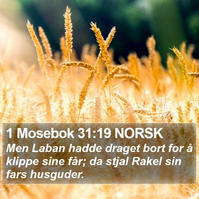 1 Mosebok 31:19 NORSK Bible Verse Image