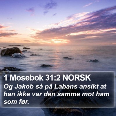 1 Mosebok 31:2 NORSK Bible Verse Image