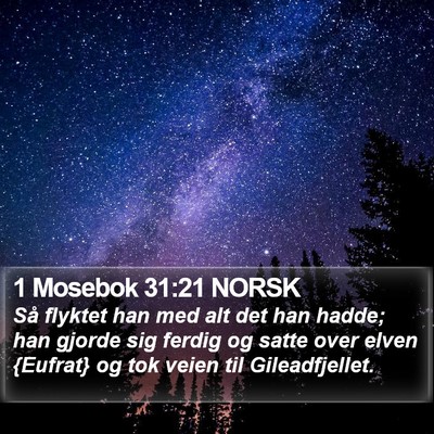 1 Mosebok 31:21 NORSK Bible Verse Image