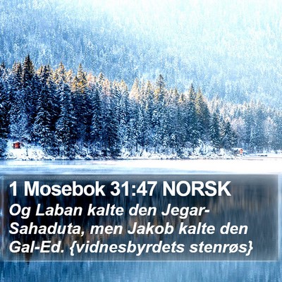 1 Mosebok 31:47 NORSK Bible Verse Image