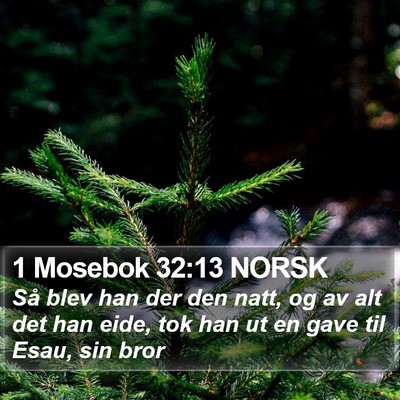 1 Mosebok 32:13 NORSK Bible Verse Image