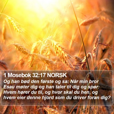 1 Mosebok 32:17 NORSK Bible Verse Image