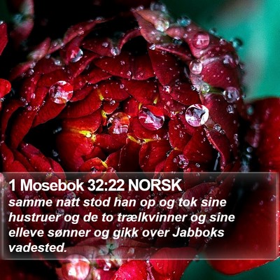1 Mosebok 32:22 NORSK Bible Verse Image