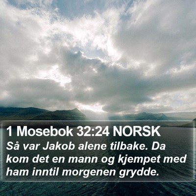 1 Mosebok 32:24 NORSK Bible Verse Image