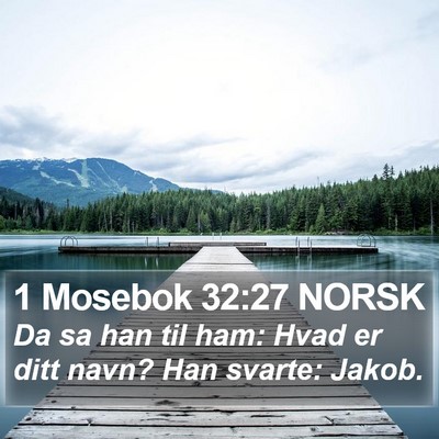 1 Mosebok 32:27 NORSK Bible Verse Image