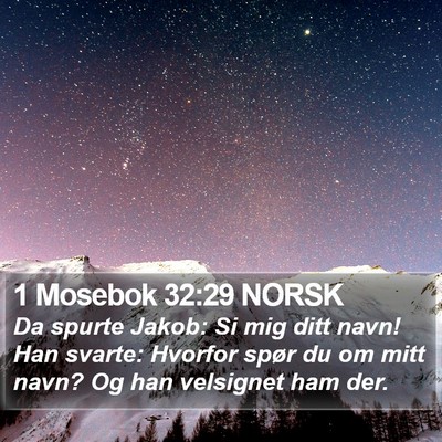 1 Mosebok 32:29 NORSK Bible Verse Image