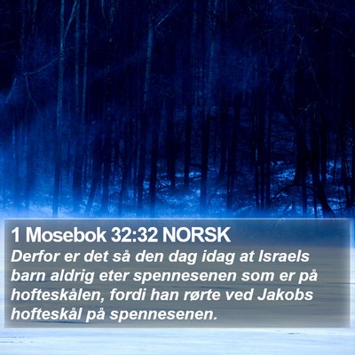 1 Mosebok 32:32 NORSK Bible Verse Image