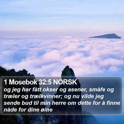 1 Mosebok 32:5 NORSK Bible Verse Image