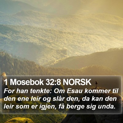 1 Mosebok 32:8 NORSK Bible Verse Image