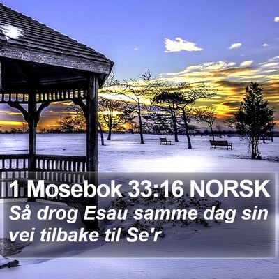 1 Mosebok 33:16 NORSK Bible Verse Image