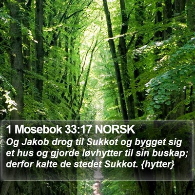1 Mosebok 33:17 NORSK Bible Verse Image