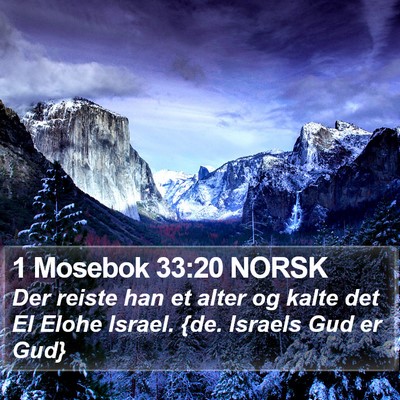 1 Mosebok 33:20 NORSK Bible Verse Image
