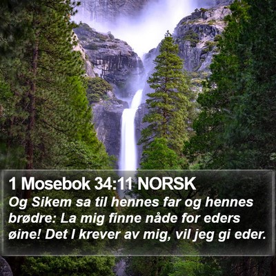 1 Mosebok 34:11 NORSK Bible Verse Image