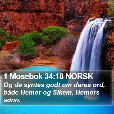 1 Mosebok 34:18 NORSK Bible Verse Image