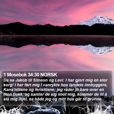 1 Mosebok 34:30 NORSK Bible Verse Image