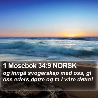 1 Mosebok 34:9 NORSK Bible Verse Image